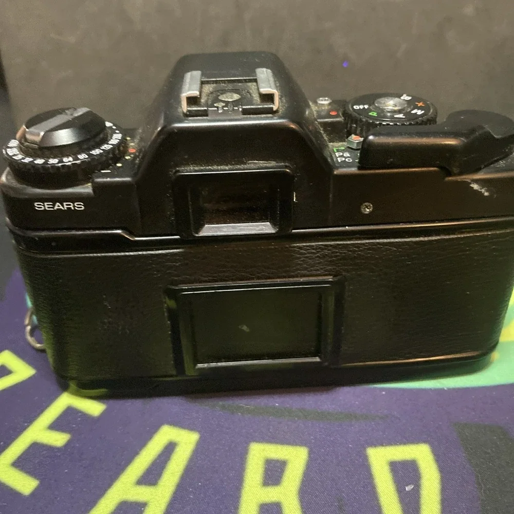 Nice Sears KSX-P Dual 2 Program 35mm Film Camera 50mm f1.7 Lens Untested A1